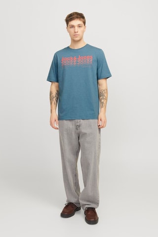 T-shirt regular - Bleu-vert