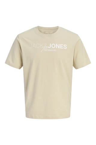 T-shirt regular en coton biologique - Beige
