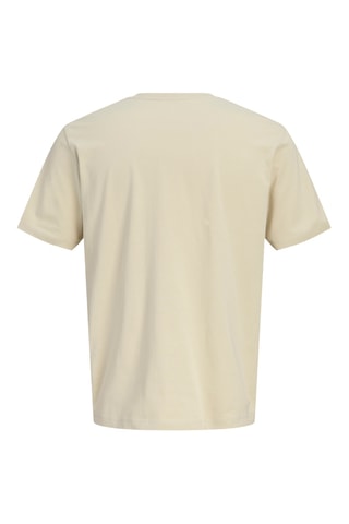 T-shirt regular en coton biologique - Beige