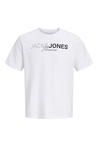 T-shirt regular en coton biologique - Blanc