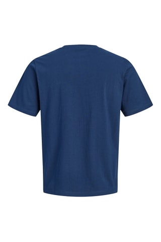 T-shirt regular en coton biologique - Bleu marine