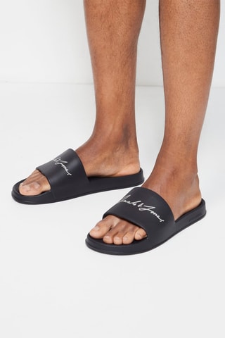 Claquettes 
Anthracite et blanc