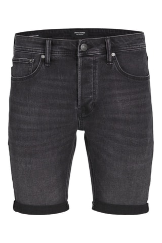 Bermuda slim en jean - Noir