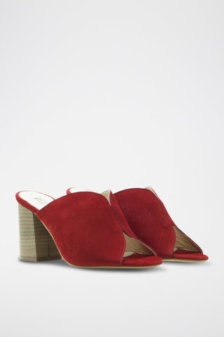 Nubuck Muiltjes met Hak Colette - Roze