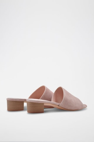 Nubuck Muiltjes met Hak CA-264 - Roze