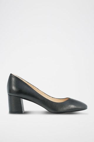 Nappaleren Pumps met Hak Sophie - Zwart