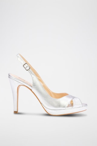 Leren Sandalen met Hak Lara - Wit