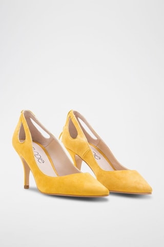 Suède pumps Dafne - Geel
