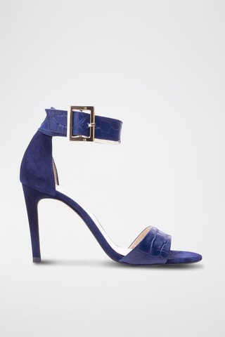 Leren Sandalen met Hak Rocio - Blauw