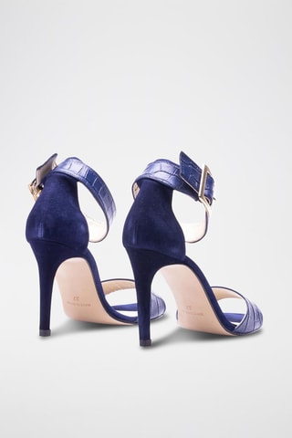 Leren Sandalen met Hak Rocio - Blauw