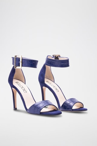 Leren Sandalen met Hak Rocio - Blauw