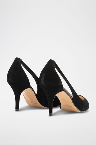 Hertenleren pumps Dafne - Zwart