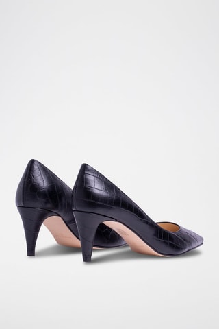 Leren Pumps met Hak - Groen