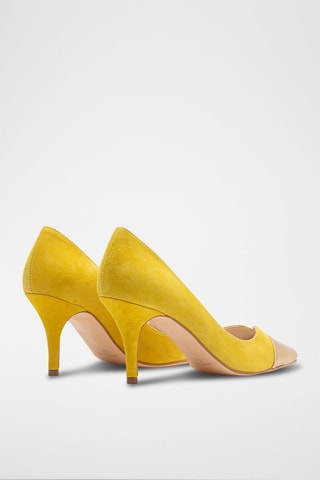 Leren Pumps Monica - Geel