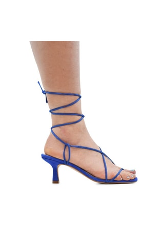 Leren Sandalen met Hak Sacramento - Blauw