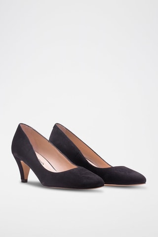Nubuck Pumps met Hak Nadine - Roze