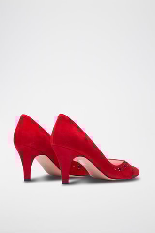 Nubuck Pumps - Rood