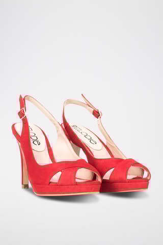 Suède Sandalen met Hak - Roze