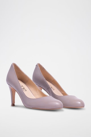 Leren Sandalen met Hak Otilia - Grijs