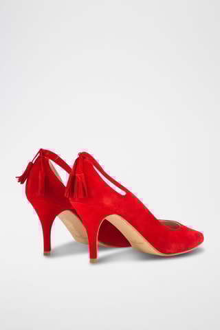Suède pumps Dafne - Rood