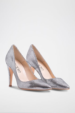 Leren Pumps Heidi - Zilverkleurig