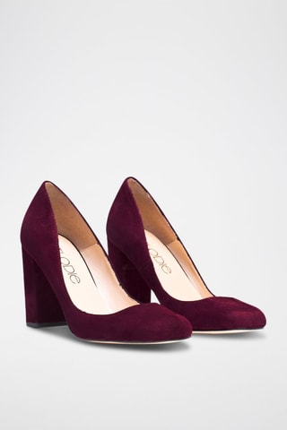 Nubuck Pumps - Bordeauxrood