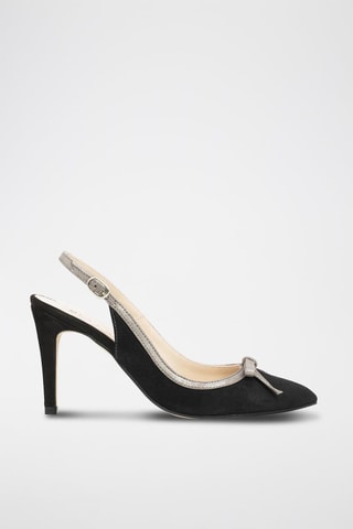 Leren Sandalen met Hak Alba - Zwart