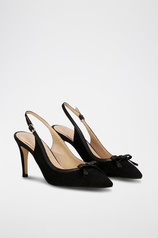 Leren Sandalen met Hak Alba - Zwart