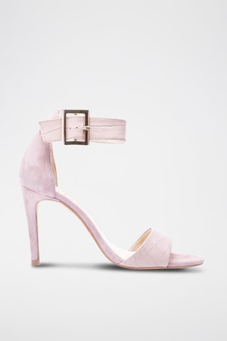 Leren Sandalen met Hak Beatriz - Beige