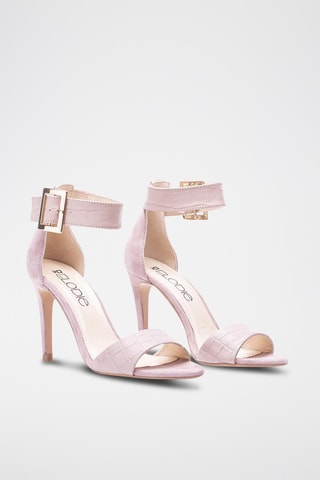 Leren Sandalen met Hak Beatriz - Beige