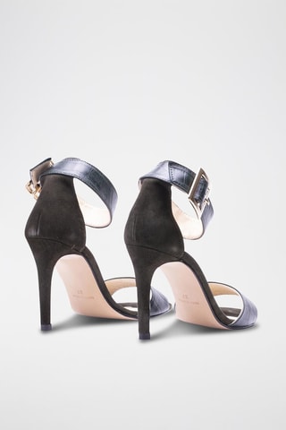 Leren Sandalen met Hak Rocio - Groen