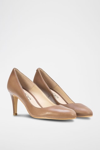 Leren Pumps - Bruin