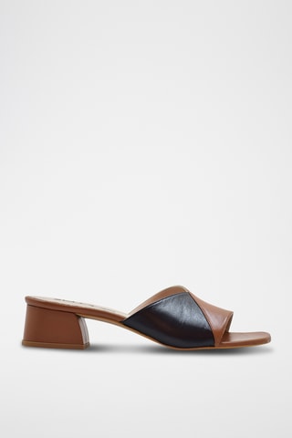 Nappaleren Muiltjes met Hak - Zwart