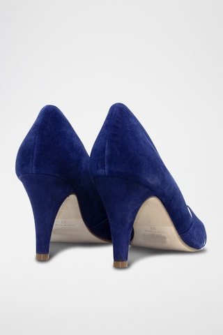 Escarpins en cuir - Bleu marine