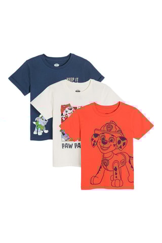 3 t-shirts Pat’ Patrouille - Blanc et bleu marine