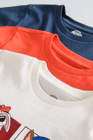 3 t-shirts Pat’ Patrouille - Blanc et bleu marine