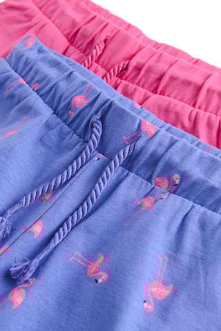 2 shorts Rose et ciel