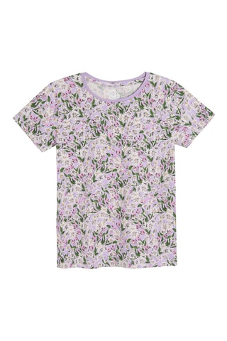 2 t-shirts Mauve et noir