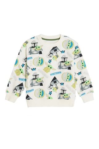 Sweat Mandalorian Star Wars Blanc