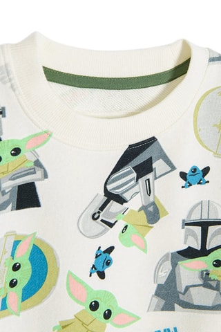 Sweat Mandalorian Star Wars Blanc