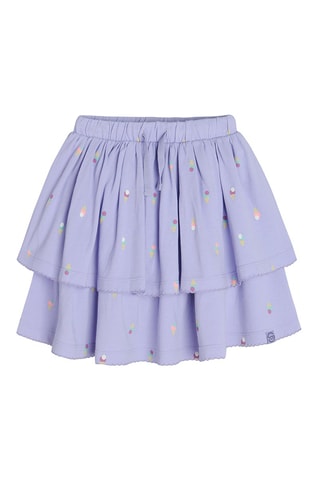 Jupe volantée Mauve