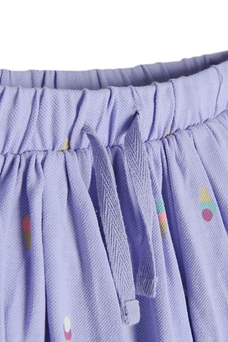 Jupe volantée Mauve