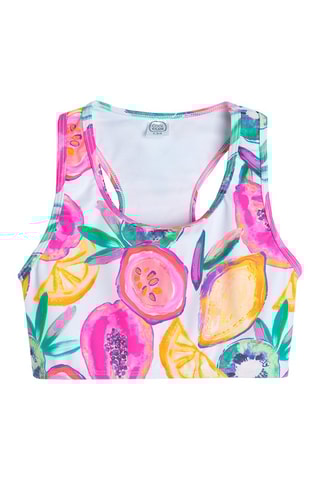 Maillot 2 pièces Blanc et fuchsia