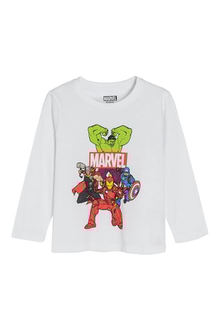 Pyjama Avengers Marvel Blanc et bleu clair