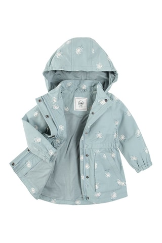 Parka à capuche Bleu clair