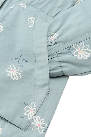 Parka à capuche Bleu clair