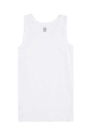 3 débardeurs - Gris clair chiné et blanc