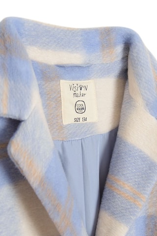 Manteau - Ecru et bleu clair