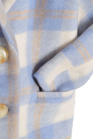 Manteau - Ecru et bleu clair