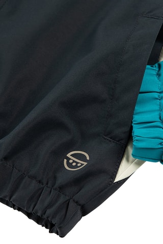 Veste à capuche - Turquoise et noir